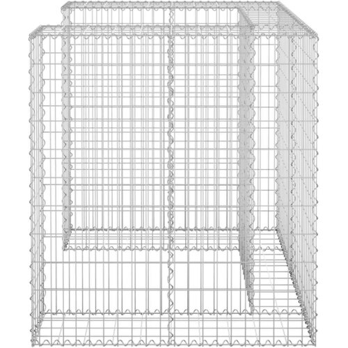  Gabionski zid za kantu od pocinčanog čelika 110 x 100 x 110 cm Slike