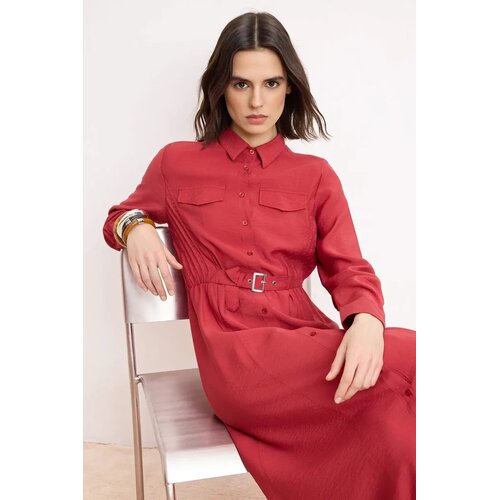 Trendyol Modest Ženska haljina Tctss26Eb00046, Crvena Cene