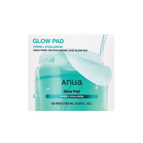 Anua PDRN + Hyaluron Tonik blazinice Glow Pad 60 Pads 180 ml Slike