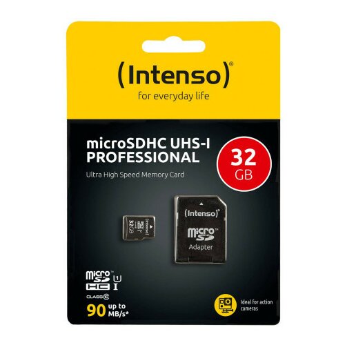 Intenso micro SDHC/SDXC kartica 32GB class 10, UHS-I +adapter, Pro - MicroSD 32GB Class10 UHS-I Pro Cene