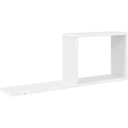  Plutajuće police Bijela 80 x 15 x 30 cm Konstruirano drvo Slike