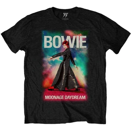 David Bowie Majica Moonage 11 Fade Unisex Black S