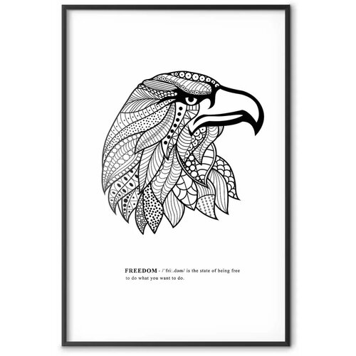  Plakat - Eagle of Freedom 29.7x42 Crni okvir Slike