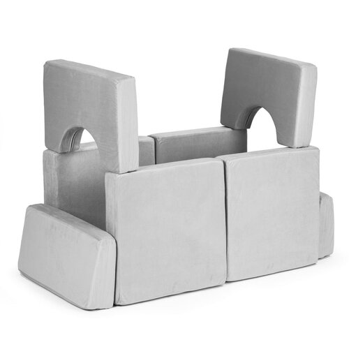 ECO TOYS DIY modularna fotelja sa 10 jastuka - siva Slike