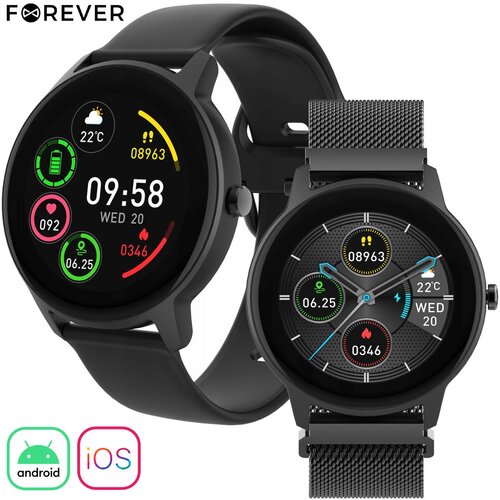 Forever Smartwatch ForeVive 2 Slim SB-325 black Cene