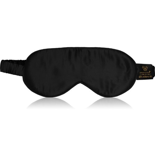Crystallove Men Silk Eye Mask maska za spanje Black 1 kos Cene