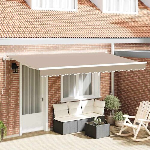 Tenda Bež 400 x 200 cm tkanina Slike