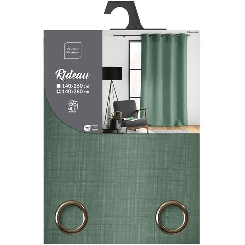 Douceur d int&amp;eacute;rieur Zelena zavesa 140x280 cm Soline &amp;ndash; Slike