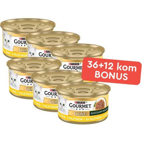 Gourmet Gold Succulent Delights Piletina 48 x 85 g (36+12 BONUS) Cijene