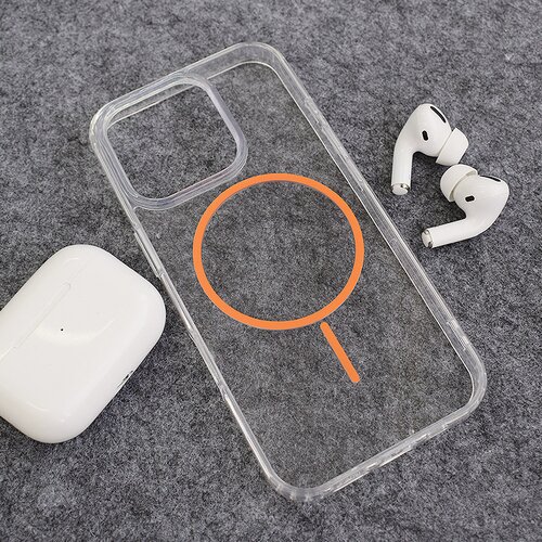  Maska za iPhone 16 Pro Max narandžasto Mag Case Clear Slim Cene