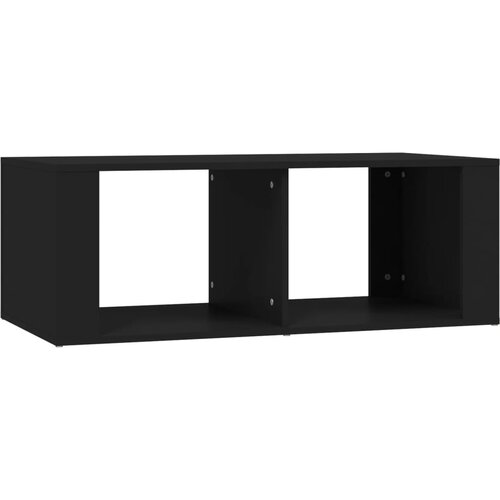 Maison Chic Klubska mizica - kavna mizica - Nizka mizica črna 100x50x36 cm inženirski les, (21753765) Slike