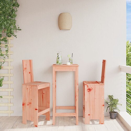  Barski stolci 2 kom 40 x 42 x 120 cm od masivne duglazije Cijene