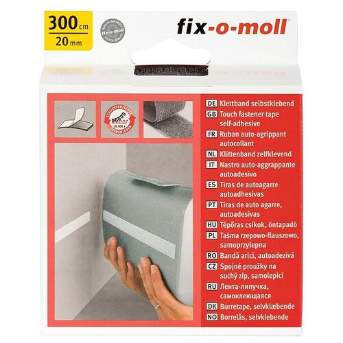 Fix-o-moll Trak z ježkom (300 cm x 20 mm, Črne barve, Lepljenje) Cene
