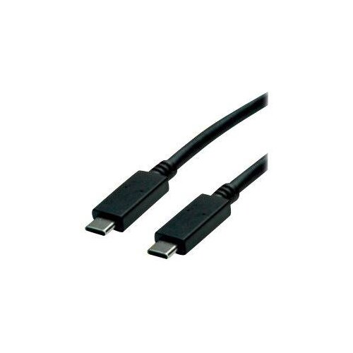 Roline green USB kabel USB 3.2 gen. 2 (USB 3.1 gen. 2) USB-C&amp;reg; vtič 0.50 m črna za&amp;scaron;čiten\, TPE pla&amp;scaron;č\, brez halogena 11.44.9052, (20416136) Slike