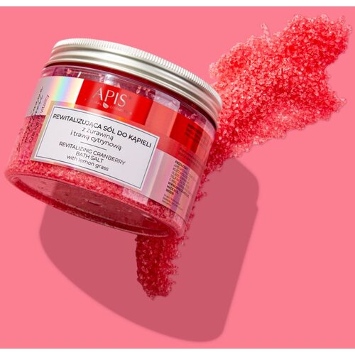 Apis Natural Cosmetics Cranberry Vitality relaksacijska sol za kopel z minerali Mrtvega morja 650 g Cene