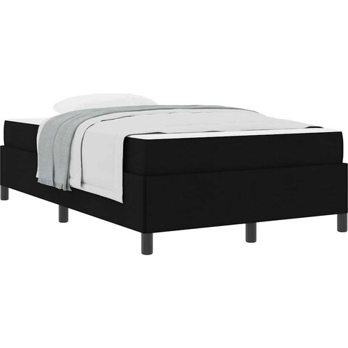 VidaXL Krevet s opruga kutije Crna, Crna 120 x 200 cm Slike