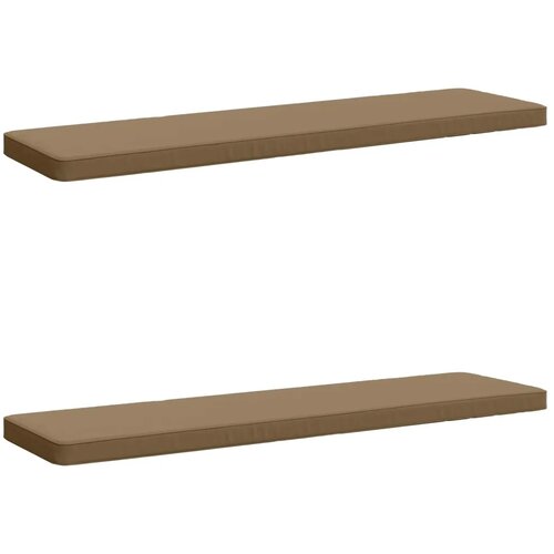  Jastučići za klupe - 2 dijela VUGHT 2 kom. 100% poliester - Taupe (poliester) 150 x 40 cm 2 Cijene