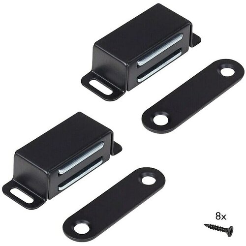 WALTECO Magnetski zatvarač (Jačina lijepljenja: 4 kg, Crna, D x Š x V: 46 x 17 x 13 mm) Cijene