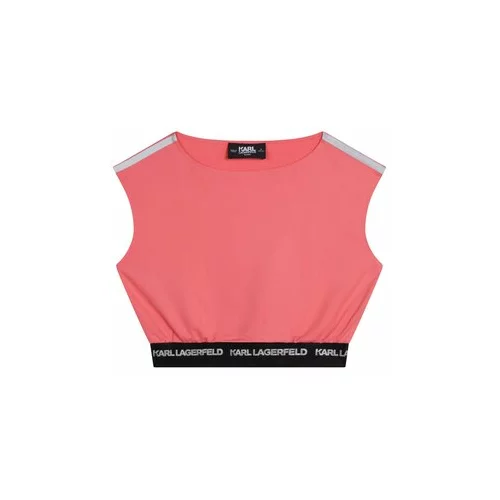 Karl Lagerfeld Bluza Z15410 D Rdeča Regular Fit