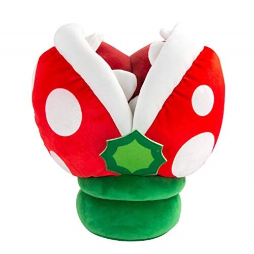 POZZI Mocchi Mocchi Mega Piranha pli&amp;scaron;asta igrača 40 cm, Nintendo &amp;amp; Mario Merchandise za dodatke za spalnice za fante, mehka igrača Super Mario za dečke in d, (21265192) Slike