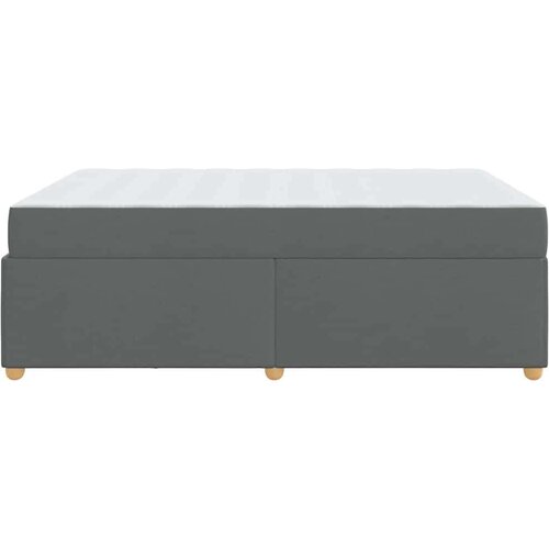 VidaXL Okvir kreveta s madracem Ostalo Tamno siva 160 x 200 cm tkanina Slike