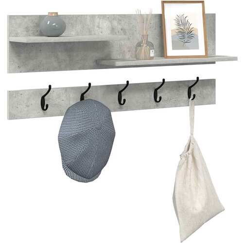  Vje&amp;scaron;alica za kapute na zidu Zidne Betonski sivi 90 x 15 x 36 cm Slike