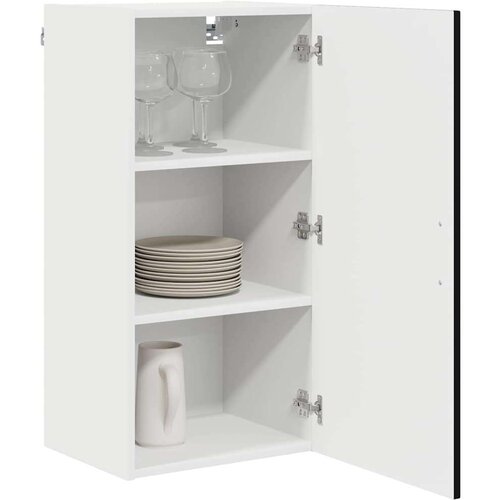 VidaXL zidni kuhinjski ormarić crna 40 x 31 x 80 cm konstruirano drvo Slike