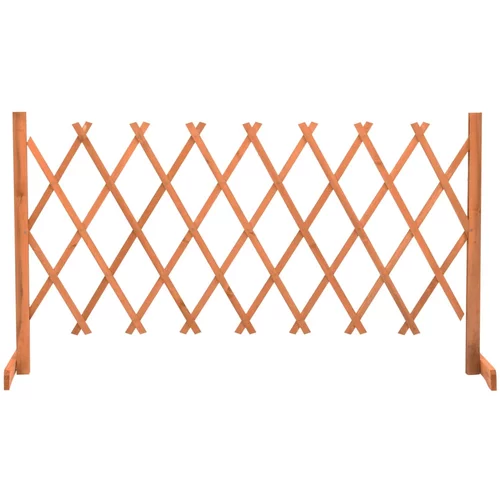  rešetkasta ograda narančasta 150 x 80 cm masivna jelovina
