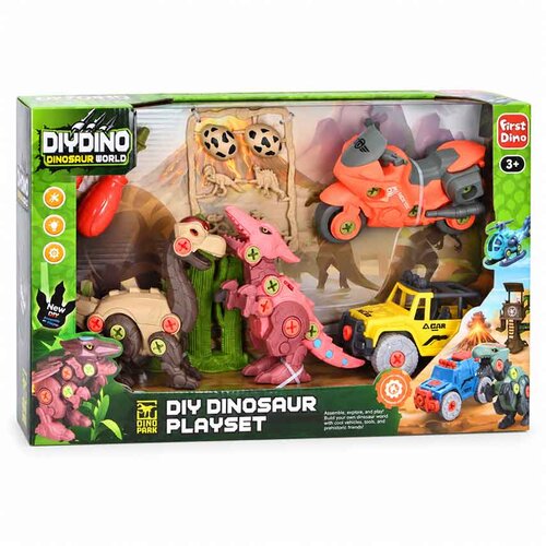 DIY set s dinosaurima i vozilima 4/1 &amp;ndash; 2 modela Model 01 Slike