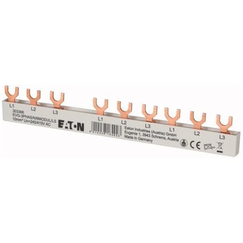 Eaton (namestitev) fazna zbiralka 3Ph,10qmm,vilice,6TE EVG3PHAS/N/6MODUL/LS, (21224890) Cene