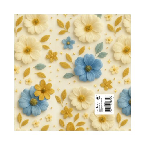 Ambar Ukrasni papir tabak - Classic, Daisies Slike