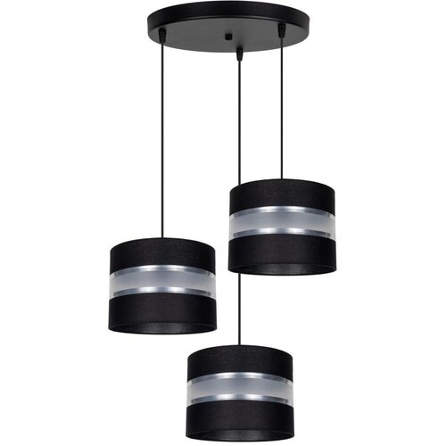  Visilica na sajli CORAL 3xE27/60W/230V crna/krom prečnik 45 cm Cene