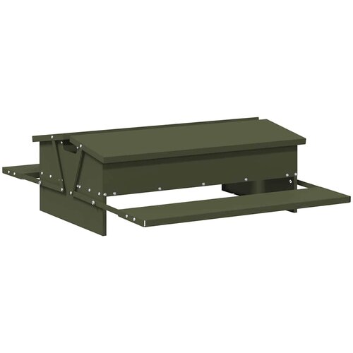  s nogom za piliće Maslinasto zelena 75 x 53 x 20,5 cm Slike