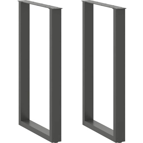 vidaXL Noge kavne mizice U-oblika 2 kosa antracit 60x(100-101)cm jeklo Cene