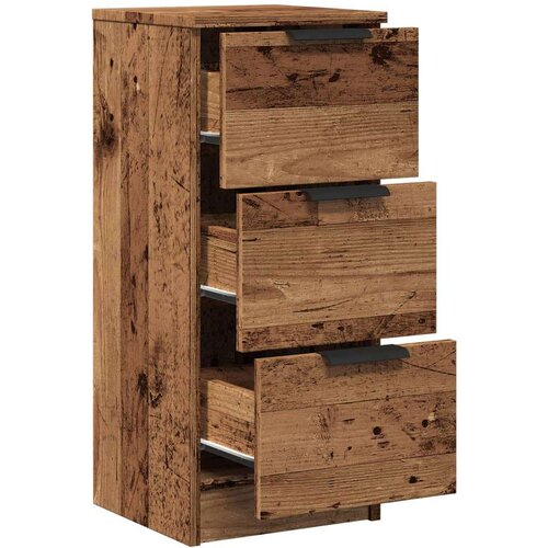 VidaXL Komoda boja staro drvo 30 x 30 x 70 cm od konstruiranog drva Slike