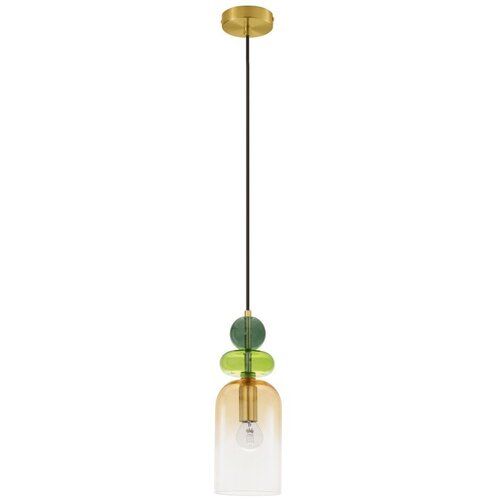 Nova Luce Steklena viseča svetilka v zlati barvi &amp;oslash; 11 cm Murano &amp;ndash; Slike