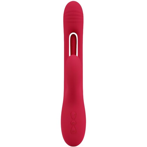 SMILE vibrator s jezikom koji petlja s klitorisom (crveni) Slike