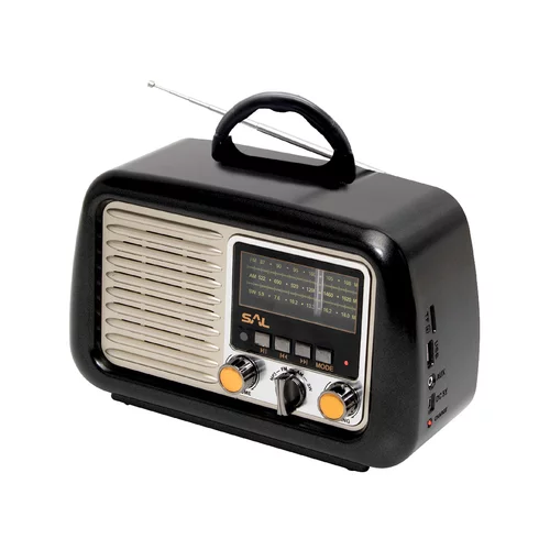 Prenosni Retro radio + BT bežični zvučnik, 4in1, FM, MP3, AUX - RRT 2B