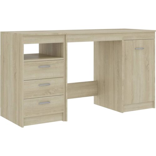 Maison Chic Pisalna miza - pisarniška miza - Računalniška miza sonoma hrast 140x50x76 cm iverna plošča, (21785151) Cene