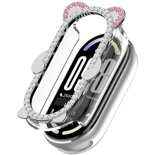 INF Bling za&scaron;čitni ovitek medved za Xiaomi Mi Band 10 (PC + zlitina cinka) Silver, (5000264509) Cene