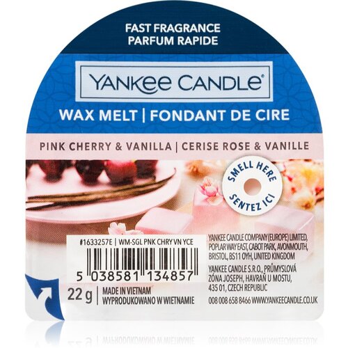 Yankee Candle Pink Cherry & Vanilla vosak za aroma lampu 22 g Cijene