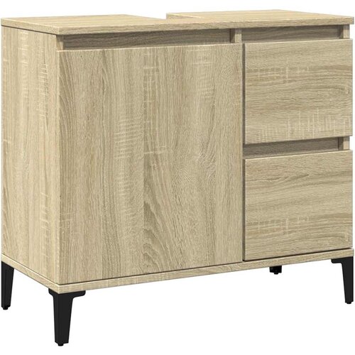 Maison Chic Kopalniška omarica - Kopalniški kabinet sonoma hrast 65x33x60 cm inženirski les, (21794872) Cene