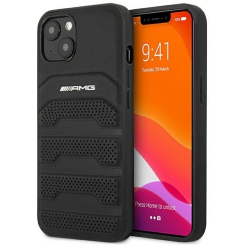  ORIGINALNA AMG TORBICA KOŽNA UTISNUTA LINIJA AMHCP14MGSEBK ZA IPHONE 14 PLUS CRNA Cijene
