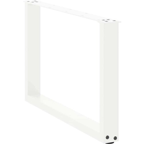  Noge za stolić U-oblika 2 kom bijele 70x(42-43) cm čelik Slike