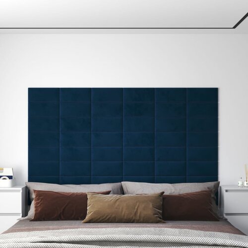 VidaXL Zidne ploče bar&amp;scaron;unaste 12 kom plave 30 x 15 cm 0,54 m&amp;sup2; Slike