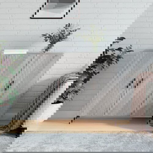 The Living Store Komoda siva sonoma 90x34x80 cm konstruiran les - Komoda, (21837337) Slike