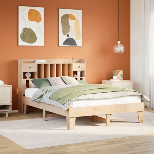 Furnova Posteljni okvir brez vzmetnice 140x200 cm trdna borovina, (21934793) Slike