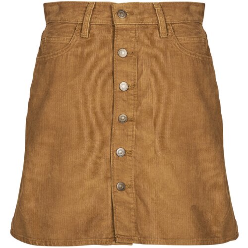 Levi&amp;#039;s Krila RETRO BUTTON FRONT SKIRT Kostanjeva Slike