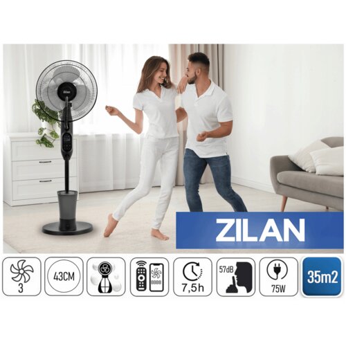 Zilan Ventilator sa raspr&amp;scaron;ivačem vode, daljinski upravljač, 75 W - ZLN0977 Slike