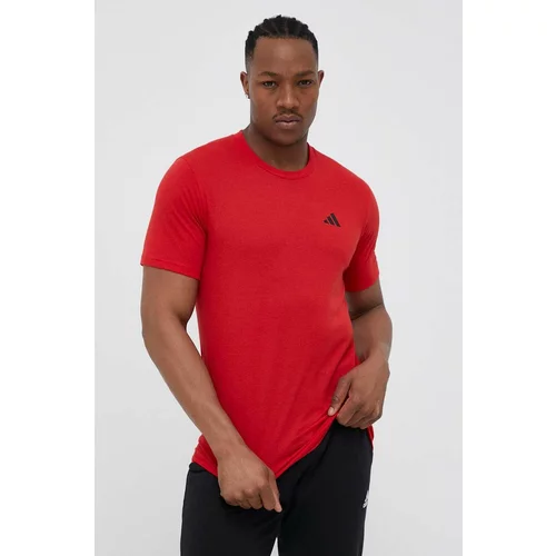 Adidas Kratka majica za vadbo Train Essentials Feelready rdeča barva